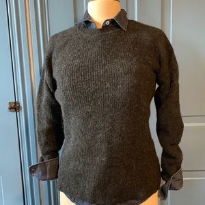 Peruvian Connection Royal Alpaca Crewneck Sweater Small